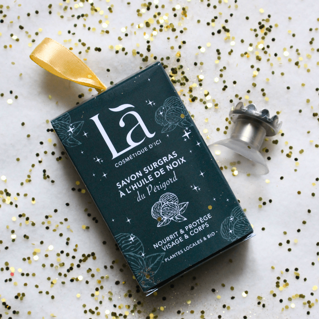 Duo savon surgras de Noël & son porte - savon - Là cosmétique d'ici